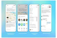 Screenshots showcasing the ChatGPT interface for planning group dinners at Italian restaurants, displaying features to invite users, find group chats, and initiate discussions.
